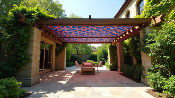 Transformer votre pergola avec des toiles personnalisées tendances